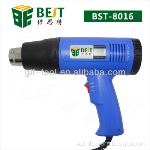 1600W LCD display handhold mini heat gun for Removing stickers,shrink ing PVC film,softening welding material etc